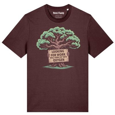 Out of work Tree T-shirt