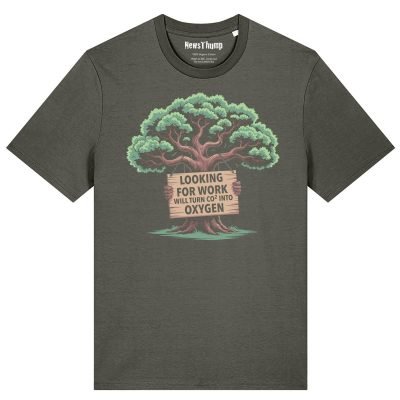Out of work Tree T-shirt