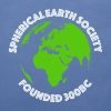 Spherical Earth Society - founded 300BC T-shirt - close up