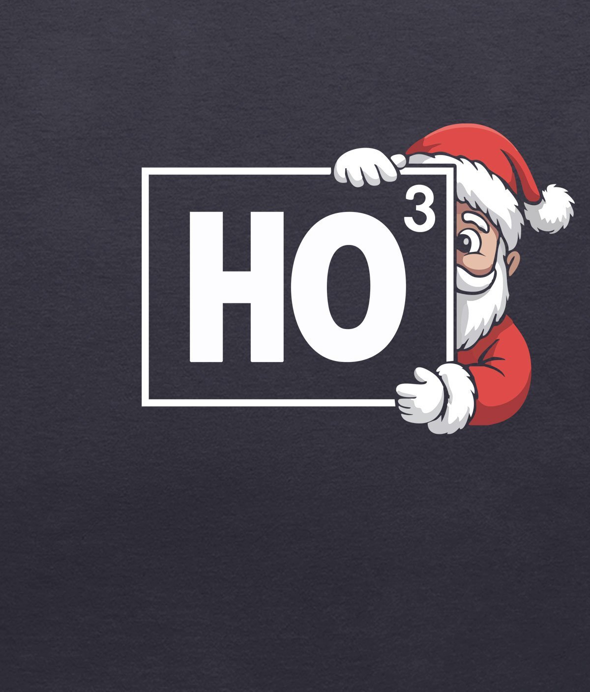 Ho (3) Santa Christmas T-shirt close up