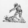 Ice agent assaulting Statue of Liberty T-shirt