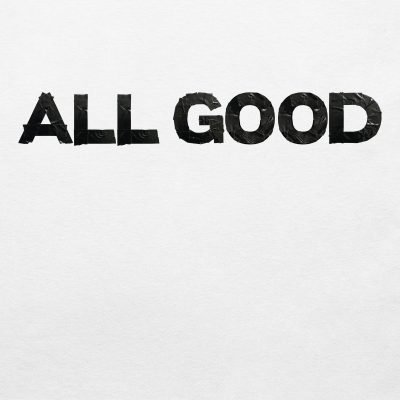 All Good Black Tape T-shirt Close up
