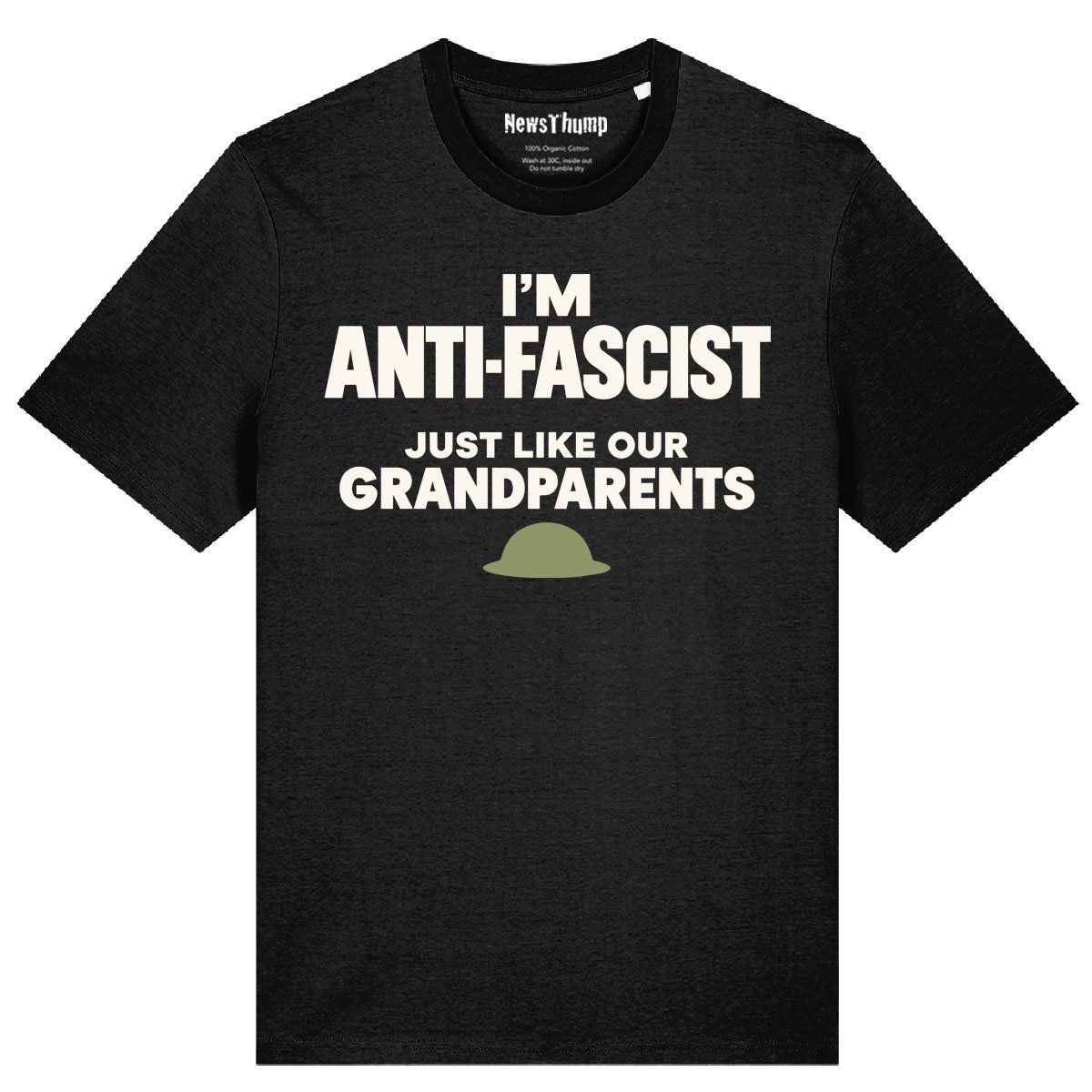I'm anti-fascist (just like our grandparents) T-shirt in Black