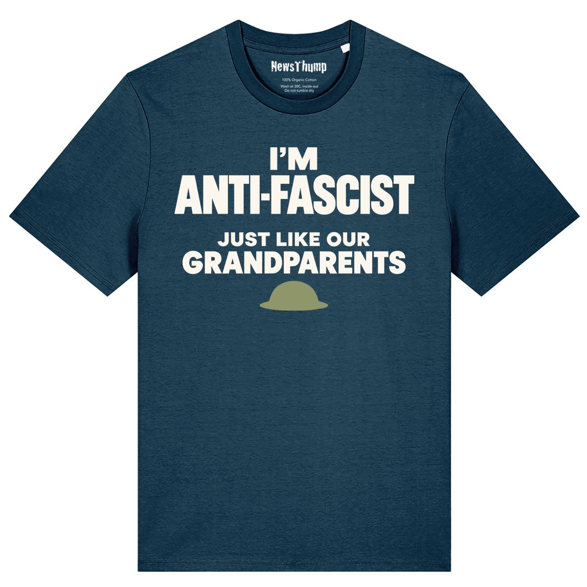 I'm anti-fascist (just like our grandparents) T-shirt in Deep Teal